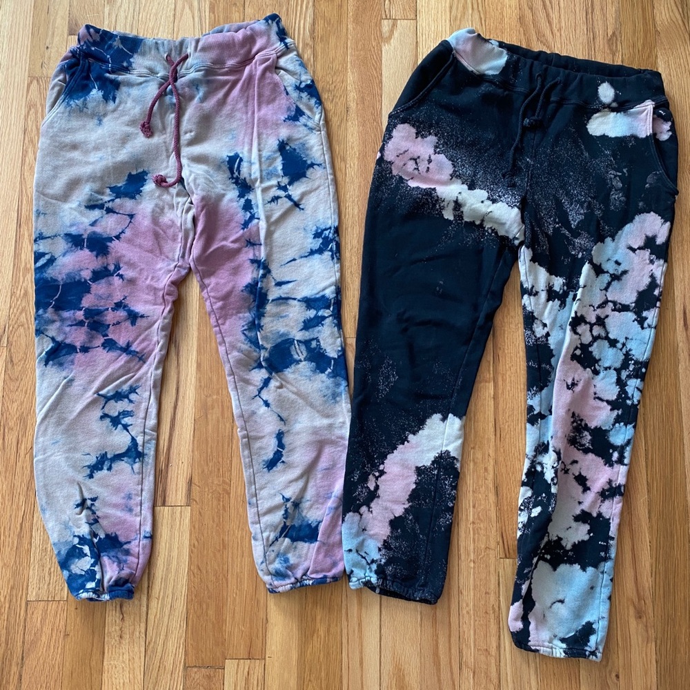 Daydreamer tie dye jogger sweat pants size S EUC